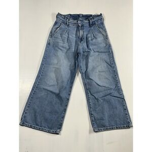 A.N.A High-Rise Wide Leg Crop Denim Jeans Women's Size 4 Cotton